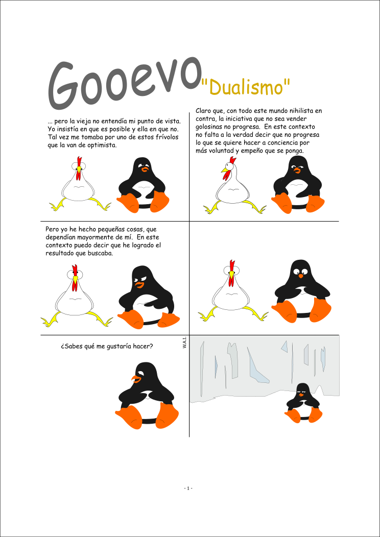 Gooevo - Tira cómica - Dualismo pag. 1